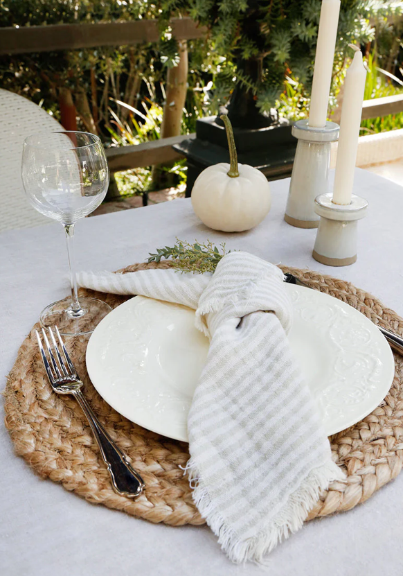 Hearth Stripe Napkin- Set of 4