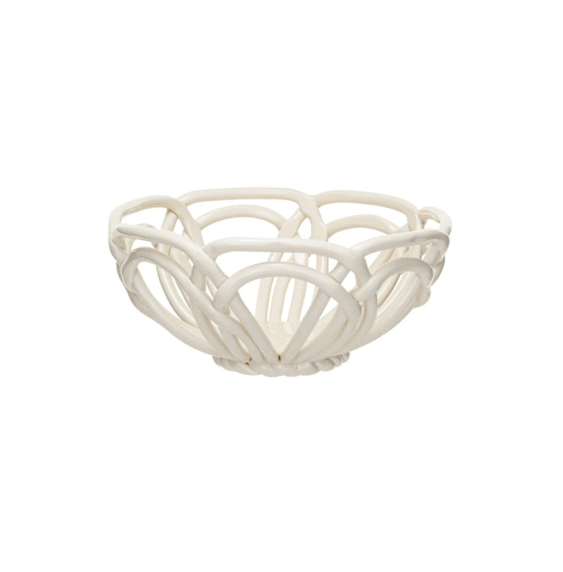 Handmade Basket, White