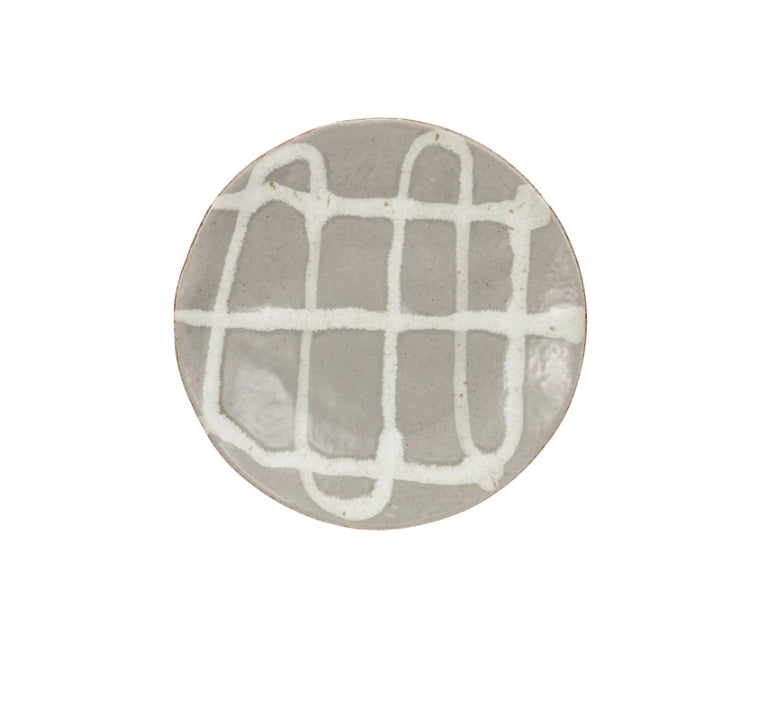 Grey Stoneware Plate