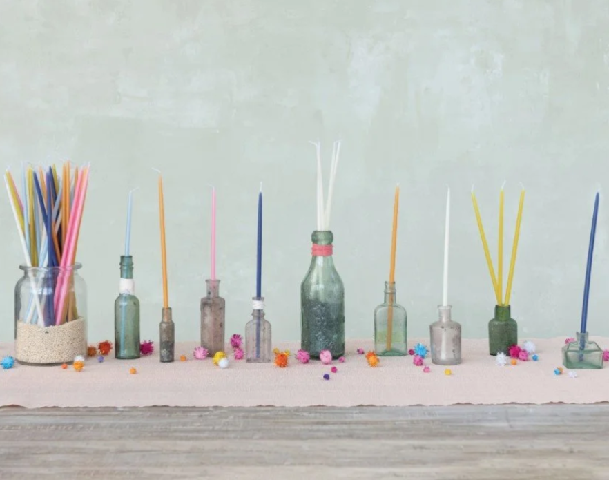 Unscented Thin Taper Candles in Box, Set of 36