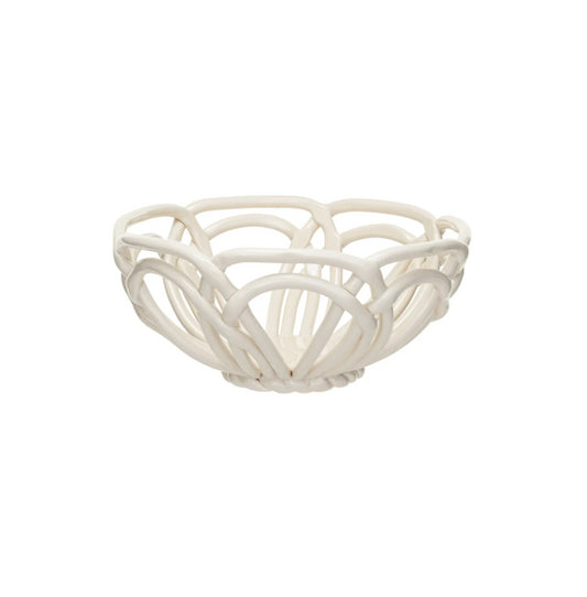 Handmade Basket, White