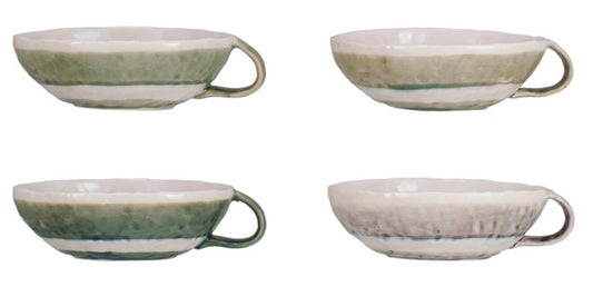 Striped Stoneware Bowl