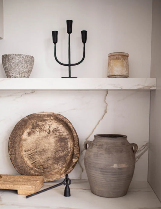 Iron 3 Arm Candle Holder