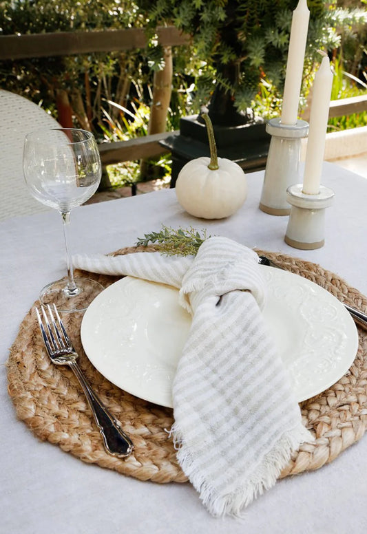 Hearth Stripe Napkin- Set of 4
