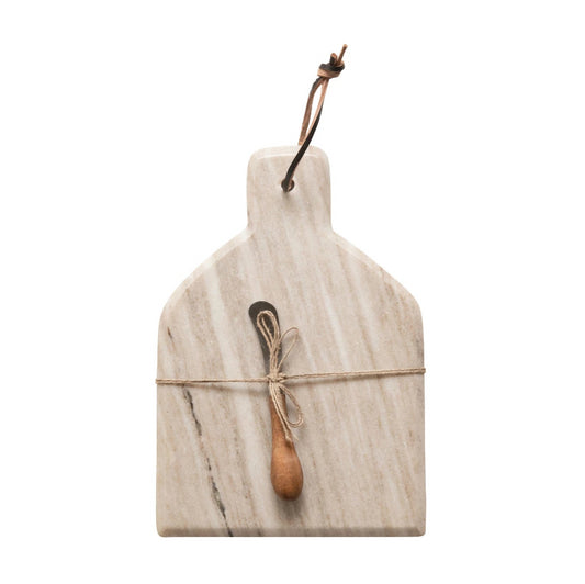 Cutting Board with Knife