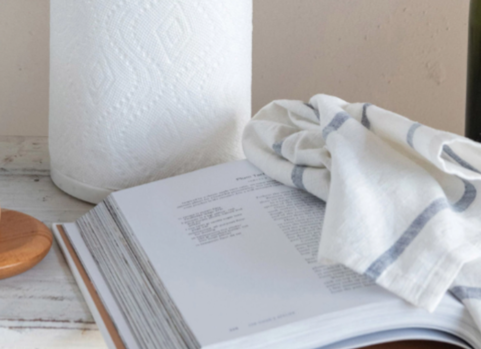 Striped Tea Towels with Tassels, Set of 3