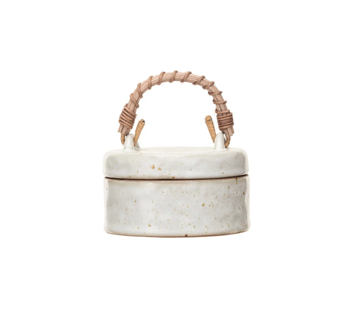 Rattan Handle Jar