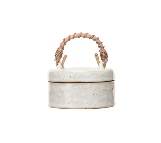 Rattan Handle Jar