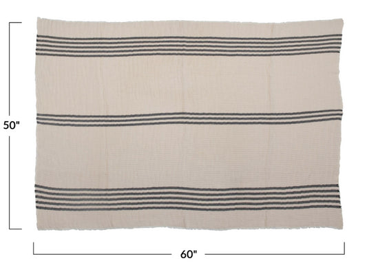 Frayed Edge Throw Blanket
