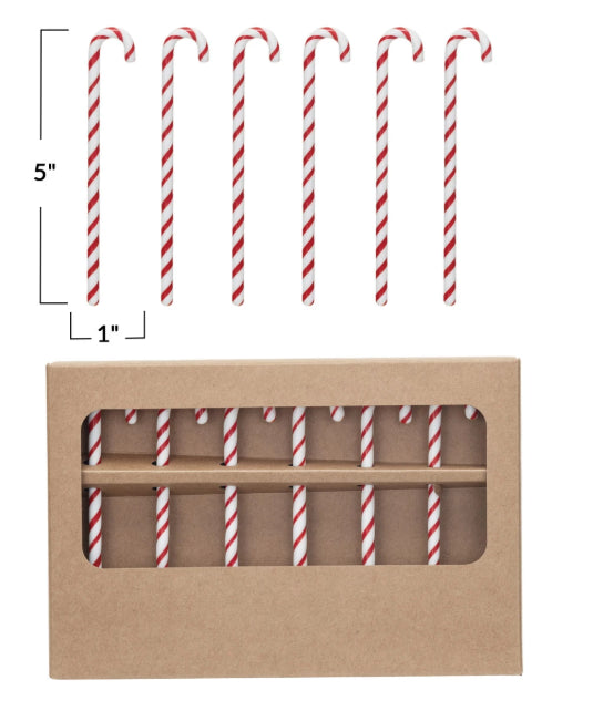 Candy Cane Stir Sticks, Box Set of 6