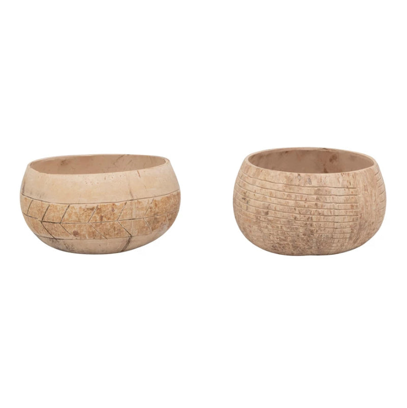 Hand-Carved Coconut Shell Bowl
