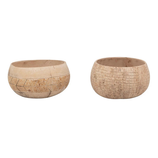 Hand-Carved Coconut Shell Bowl