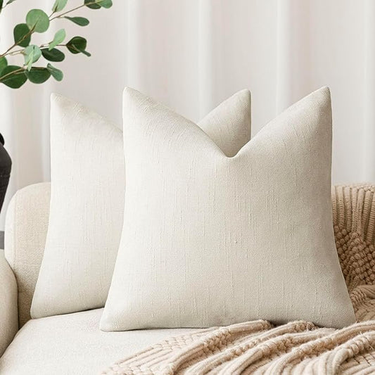 Soft Textured Pillow Covers, Set of 2