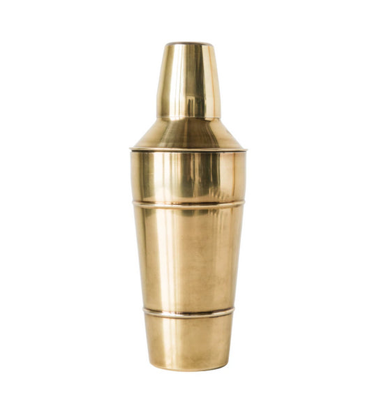 Cocktail Shaker, Brass Finish