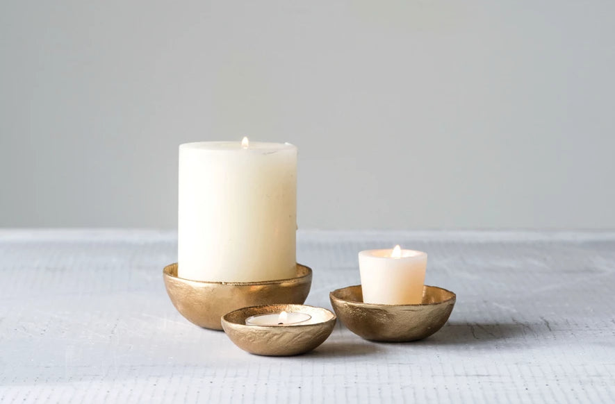 Cast Aluminum Accent Bowls – Set of 3 Sizes